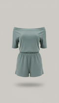Sage Mist Off-Shoulder Lounge Set